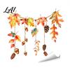 Autumn Window Clings Maple Leaf Pinecone Scarecrow Pumpkin Static Clings Waterproof PVC Seasonal Party Supplies Glass Stickers Removable Decals for