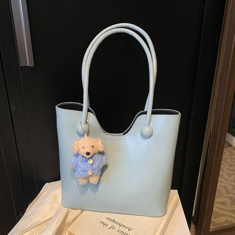 Large-capacity tote bag women's new fashionable versatile hand bag spring niche simple shoulder women's bag