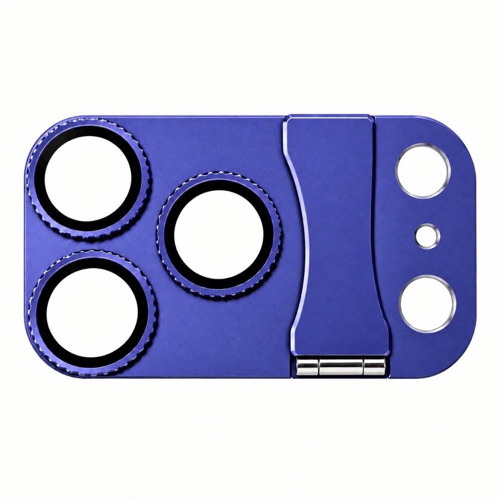 Foldable Stand Phone Camera Lens Protector Anti-scratch Full Cover Phone Lens Cover Aluminum Alloy for iphone 18 Pro MAX 18Pro