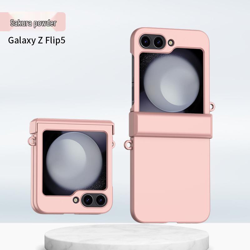 Samsung Z Flip7/6/5 Case: Color Block, Skin-Feel, Double Buckle Hinge Protection
