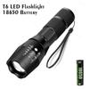 1200LM Tactical Handheld LED Flashlights, Portable EDC Torch w/ Pocket Clip Ideal Gift for Outdoor Rescue Dog Walking Hiking