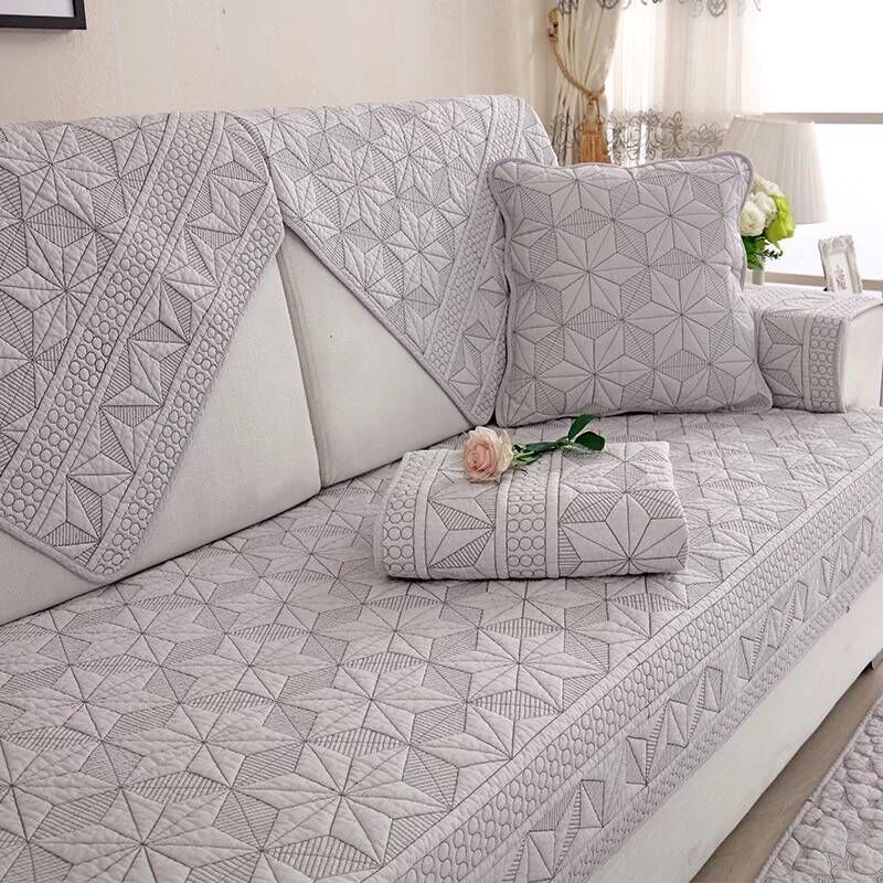 Double-sided Cotton Sofa Covers Cushion Four Seasons Sofa Towel Modern Simple Living Room Corner Couch Cover Armrest Towel