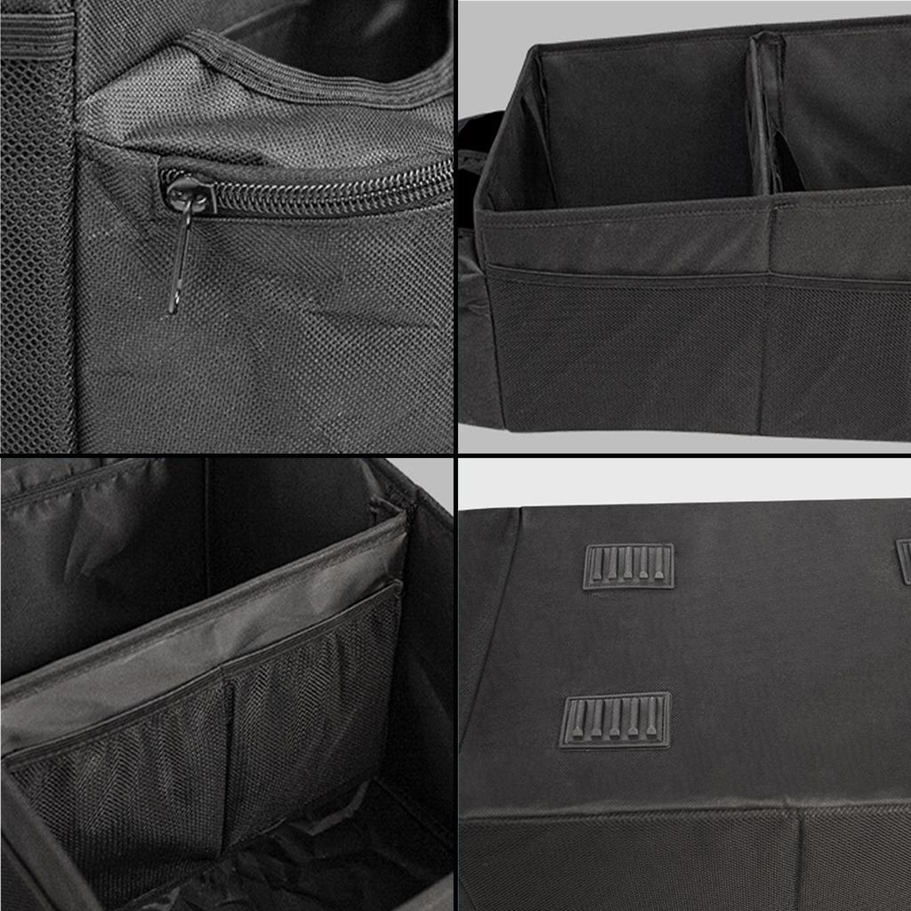 Trunk Organizer Multi Compartment Container Auto Back Seat Storage Container For Truck Sedan Pickup Scooter SUV Cargo Tools