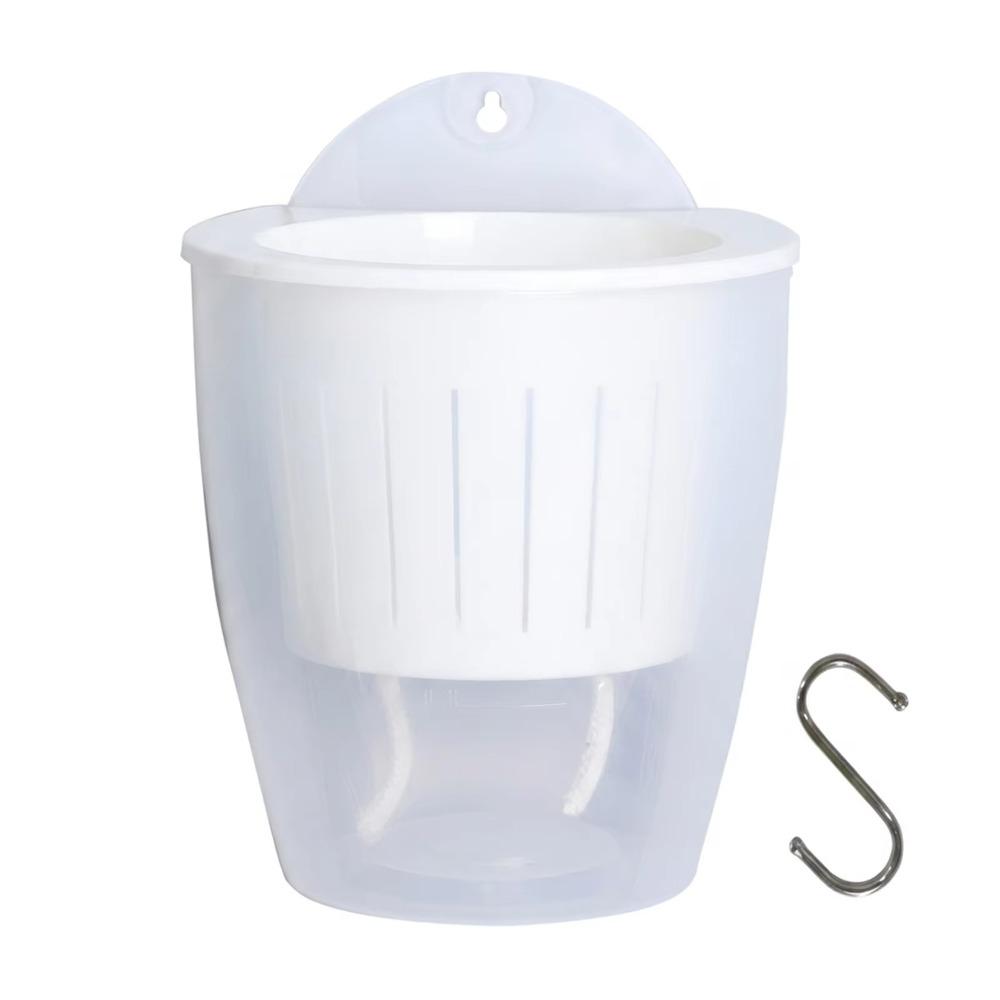 Space Saving Hydroponics Plant Pot Plastic Lazy Plant Pot Self Watering Flower Pots Indoor Use