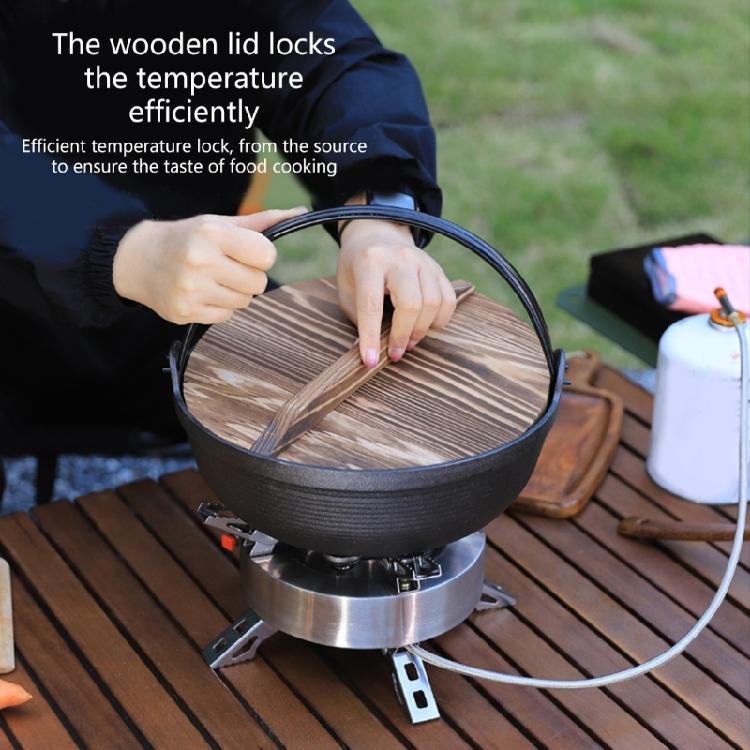 Gjutjärnsgrytor Hängande Soppgrytor Camping Matlagningsgrytor Utomhus Tillbehör