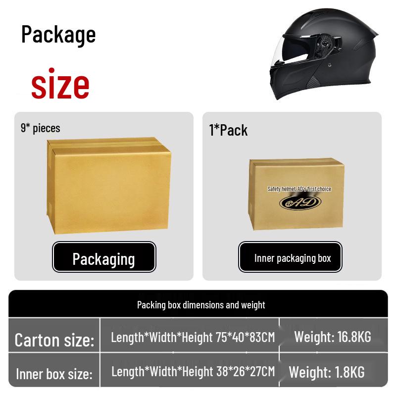 DOT Certified Flip-Up Full Face Motorcycle Helmet for All-Season Safety