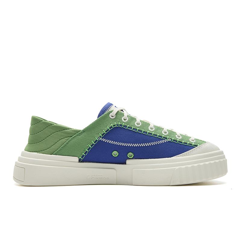 FILA MILANO Breathable Lightweight Low top Canvas Shoes Women's Green Blue F12W622309FKD