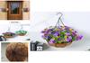 Decor Acasă Coș Suspendat cu Flori Artificiale cu Design de Fluture Pentru Sufragerie și Grădină