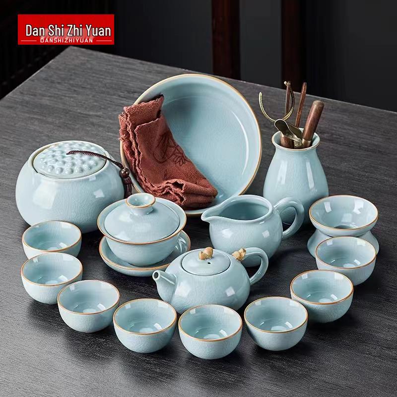 Danshi Zhiyuan Ru Kiln Ceramic Teapot