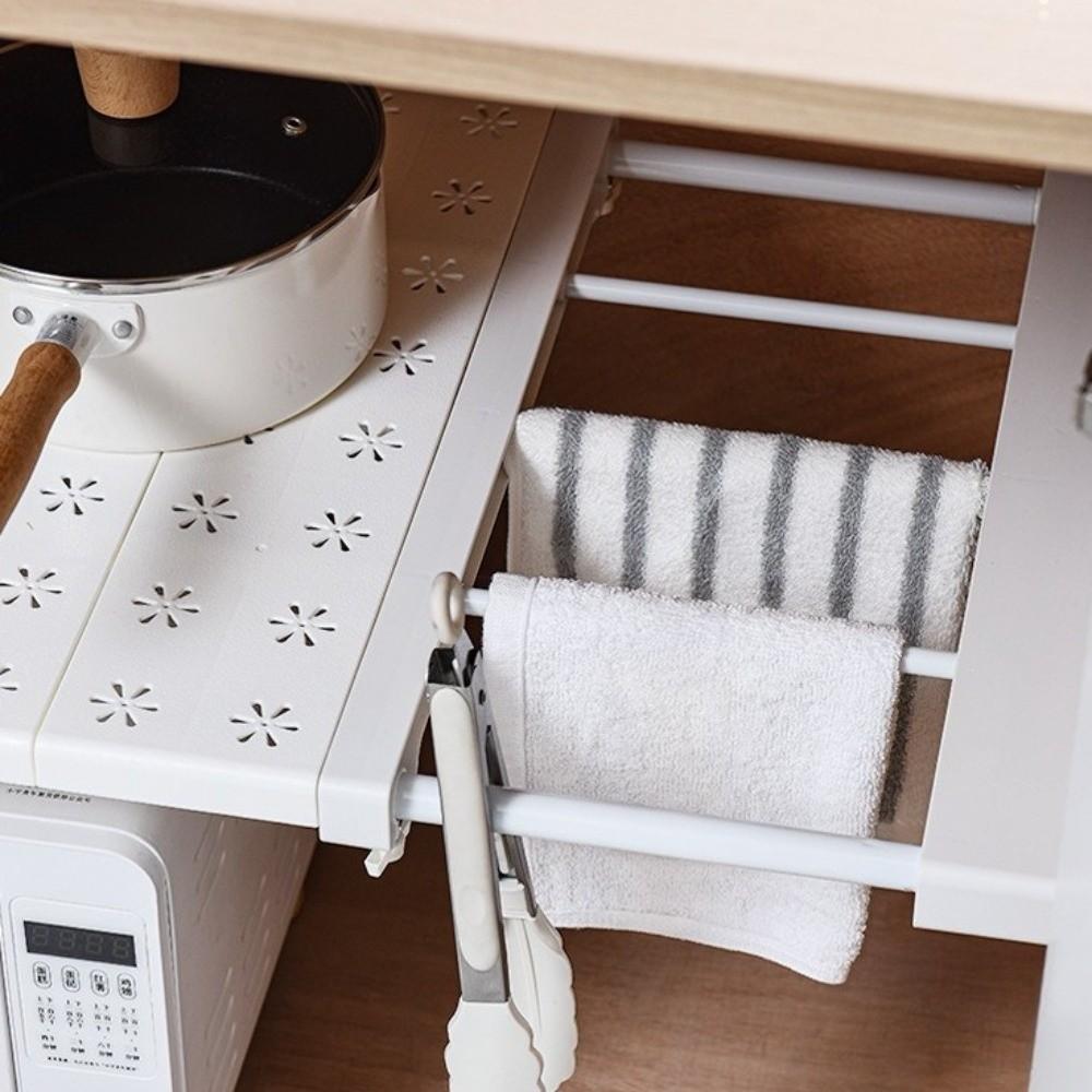 Punch-free Expandable Divider Adjustable Wardrobe Storage Shelf Cabinet Holders  Bedroom