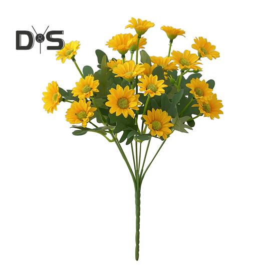 Artificial Flower Plastic Beautiful Bright Colored Aesthetic Simulation Chrysanthemum
