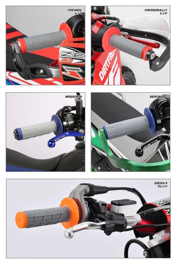 ZETA RACING Race Grip Closed End Blue/Gray Dirt Freak DIRTFREAK F5215 (Old Model Number: ZE47-5006)