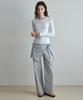 Wednesday Oasis For Woman Striped Wrap Skirt Pants_Grayish Blue(W26Pt08)