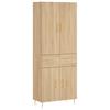 Highboard in Sonoma Oak Finish 27.8 x 13.4 x 70.9 in (W x D x H) Engineered Wood