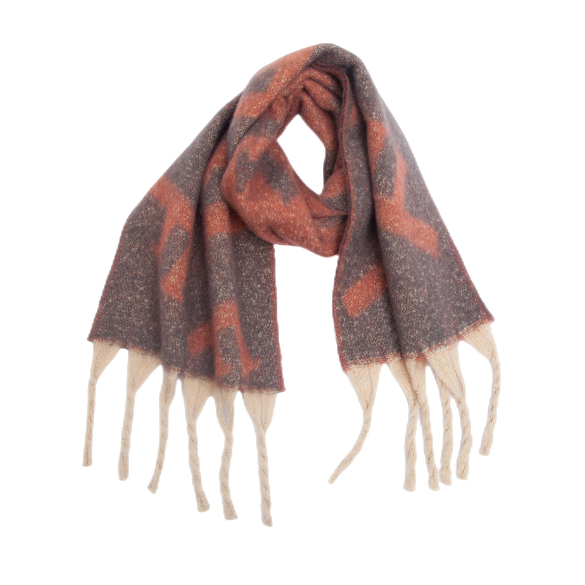 Женская теплая шаль — фото 14