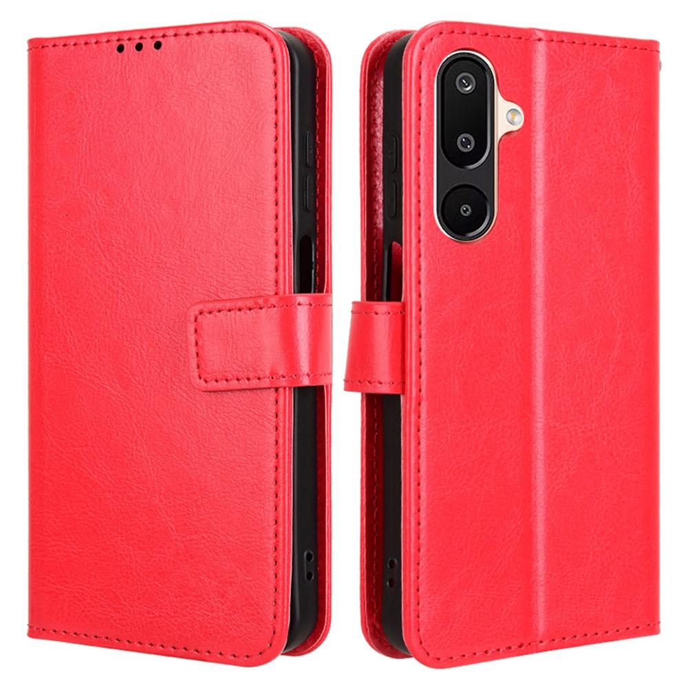 For Samsung Galaxy M16 5G/F16 5G Case Crazy Horse Texture PU Leather Phone Wallet Cover