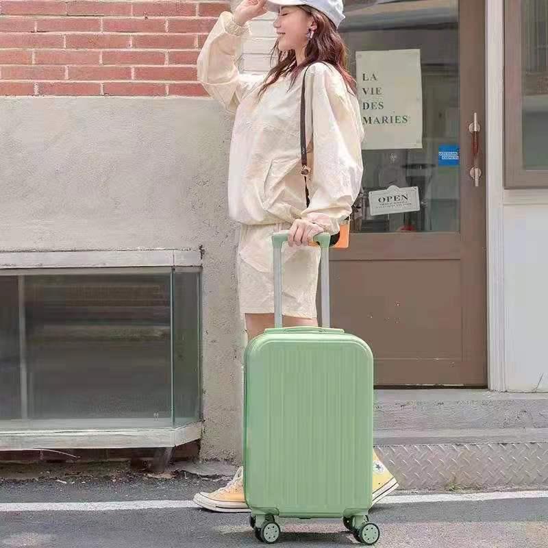 20-Inch Multifunctional Carry-On Suitcase with Logo Option - Fresh Design for Women, Students, and Men with 24-Inch Version and Combination Lock.