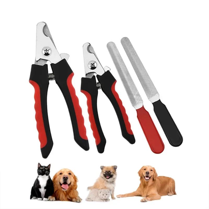 Pet Cat Dog Professional Nail Clipper Cutter with Sickle Stainless Steel Grooming Scissors Clippers for Pet Claws Dog Supplies