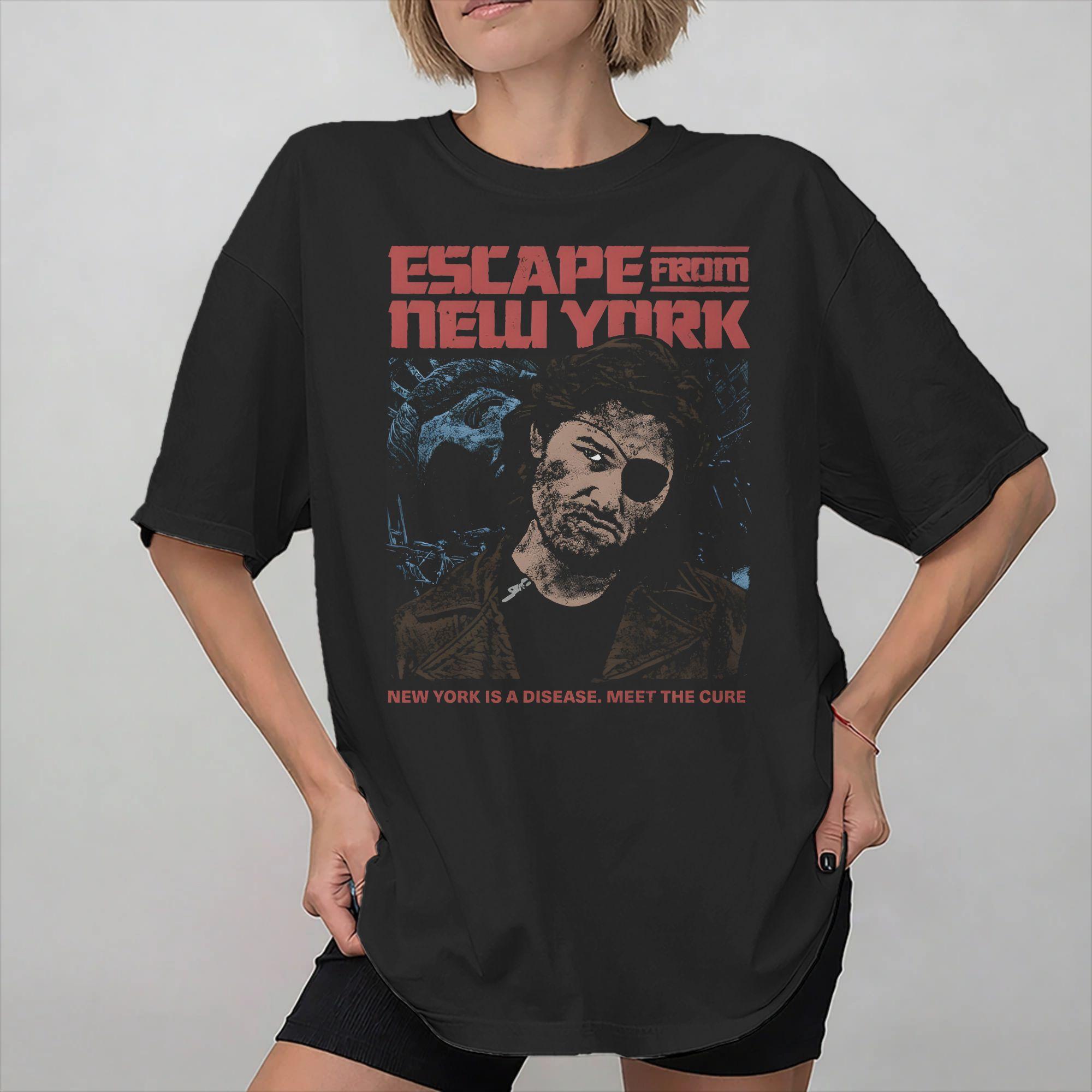 Escape From New York Snake Plissken Merch Unisex T Shirts Cotton Tee Printed Tops Tshirt S