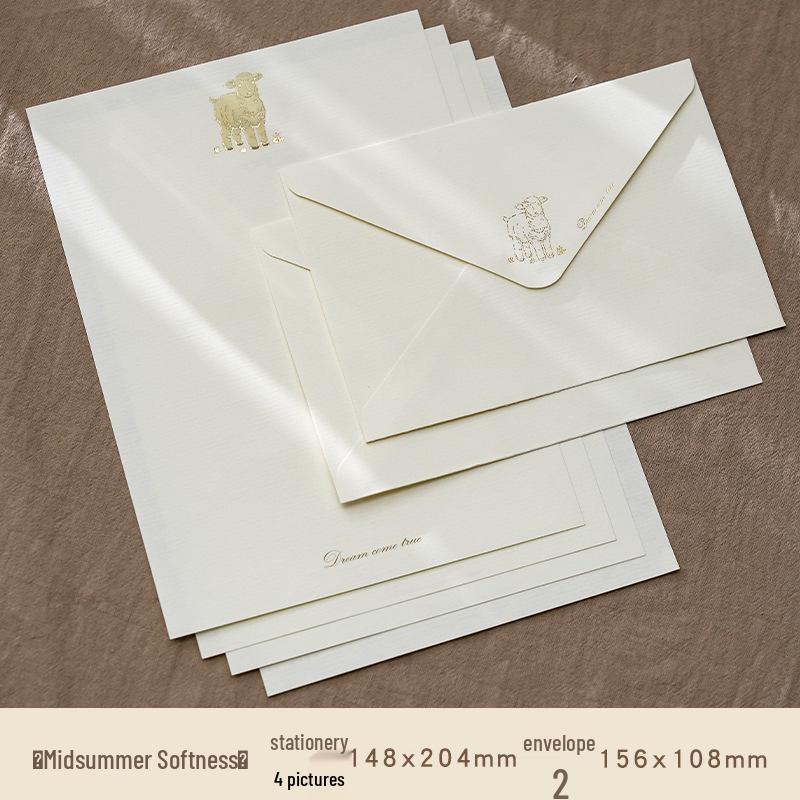 Elegant Textured Gold Foil Love Letter Set with Envelopes for Romantic Confessions and Greetings
