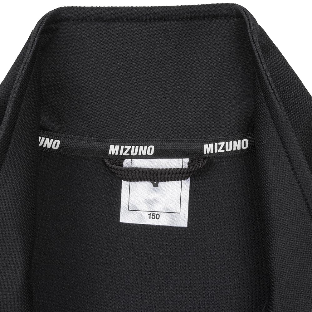 Mizuno Tough Jersey Training Jacket for Black Kids, Moisture-Wicking, Quick-Drying, Tear-Resistant, Durable, Unisex, 32JCB410,