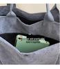 Borsa Tote in Velluto a Coste di Grande Capacità in Stile Giapponese 2025 - Borsa a Mano Versatile per Studenti, Uso Monospalla e a Tracolla
