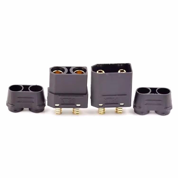Amass XT90 Series XT90H Male/Female Connector with Sheath, 45A Low Resistance Power Plug