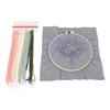 Color Thread Set Flower Embroidery Kit 3D Flower Design DIY Embroidery Kit  For Adults