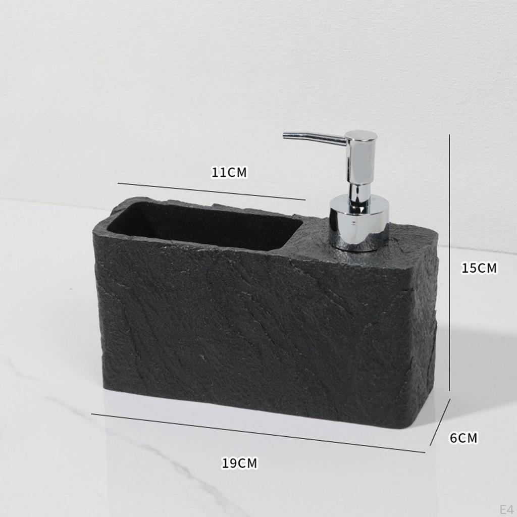 Soap Dispenser Accessories Sturdy with Sponge Holder Space Saving Resin Organizer for Sponges