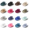 Traditional Style Wool Felt Cowboy Hat With Wide Brim For Men And Women