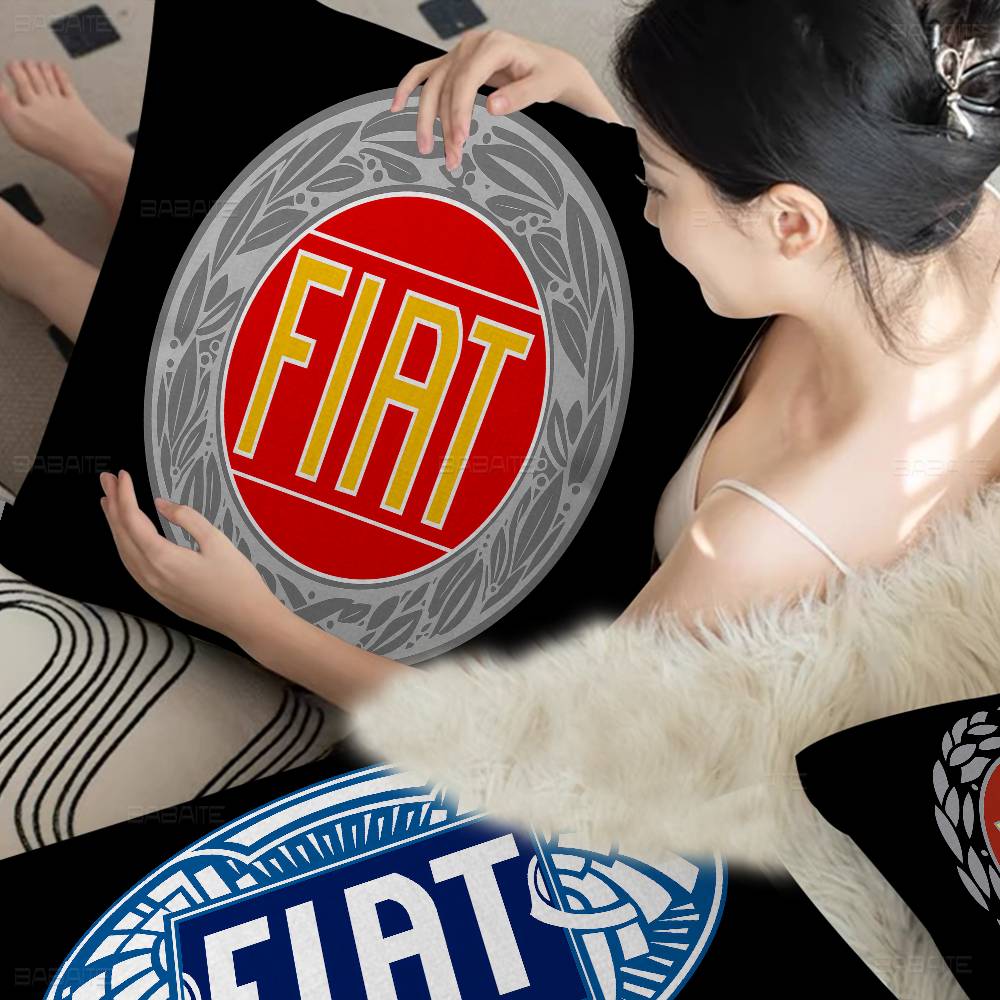 F_Fiats Logo Pillow Gift Home Office Decoration Bedroom Sofa Car Cushion Cover Case 45x45