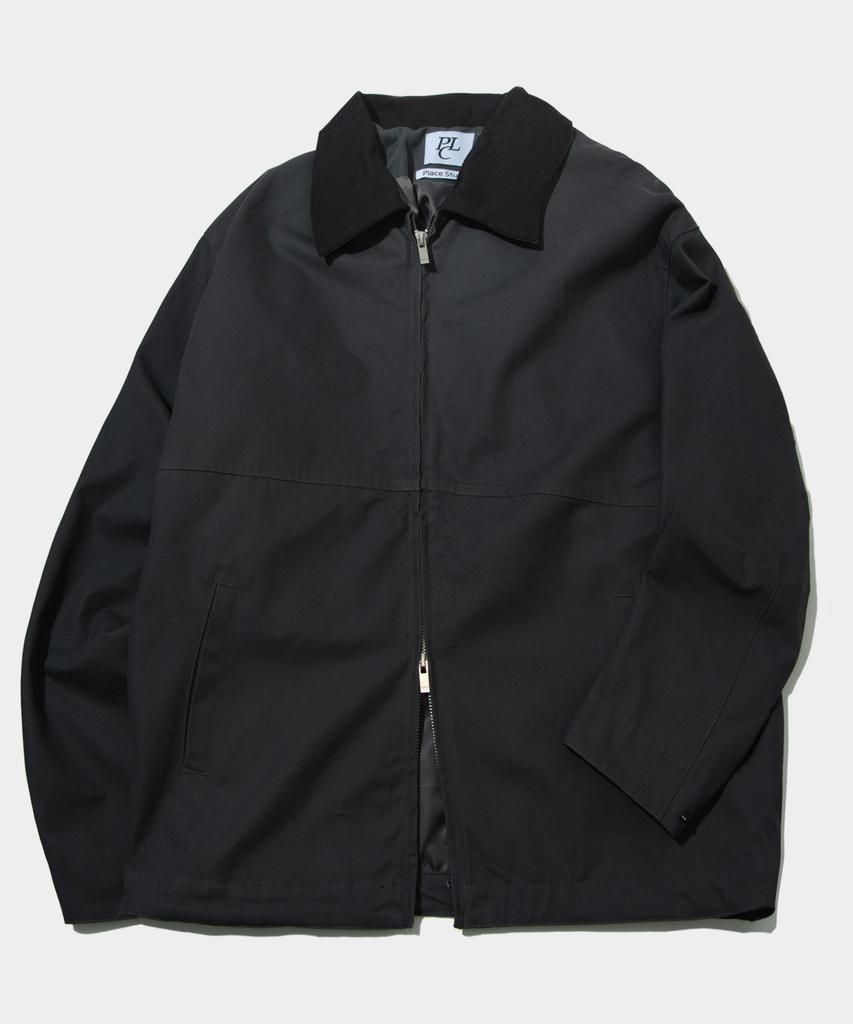 Placestudioman Barbour Hunting Collar Contrast Cut Trucker Jacket Cotton Jumper_2 Colors