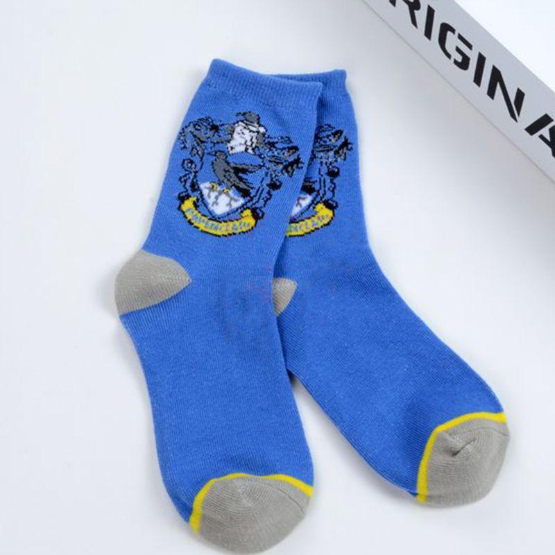 Meias Longas de Tricô de Algodão Harry Potter Unissex Estilosas Para Fãs de Slytherin Gryffindor