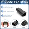 INFINAUTO 8 Pin Headlight Waterproof Connector Plug 1.5mm Series Female Wire Terminal Connector for