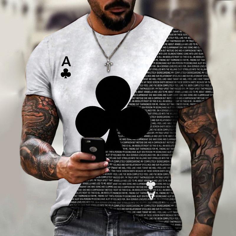 2024 Summer European and American New T-shirts Fun 3D Printed Men's and Women's Round Neck T-shirts Street Trend