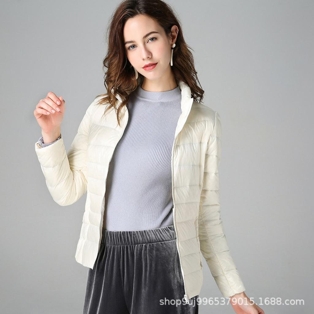 Cotton Padded Women's New Short, Lightweight, Thick, Warm, Slim Fit Korean Version Silk and Cotton Fashionable Jacket Without Storage Bag
