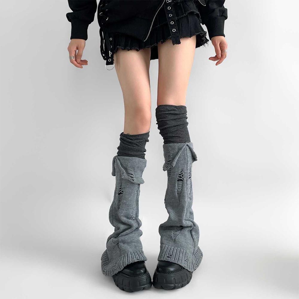 

Flare Design Y2k Socks Long Length Over Knee Socks Harajuku Foot Warmer Japanese Style A