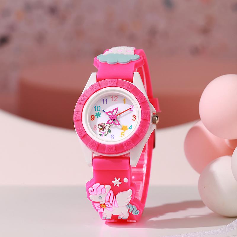 2024 Cute Unicorn Children's Silicone Strap Quartz Watch