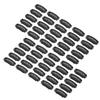 Haar-/Perückenklammern, Edelstahl, U-förmig, 6 Zähne, für Haarverlängerungen, Haarteile, Schwarz, 2,8 cm, 50 Stück