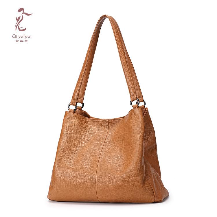 Women S Bag, First-Layer Cowhide Portable Shoulder Bag, Multi-Compartment Women S Bag.