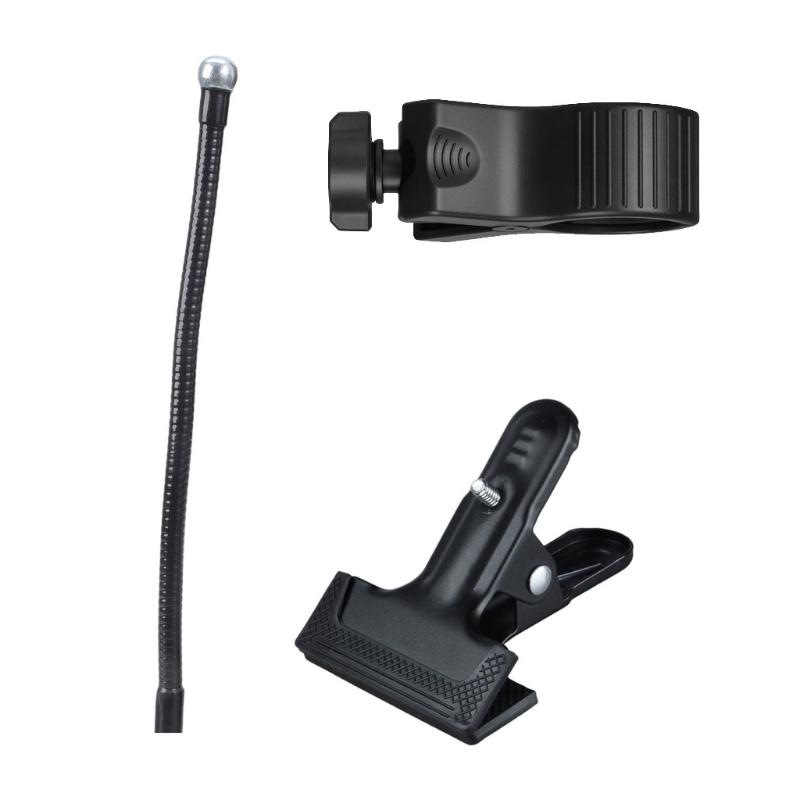 Gooseneck Microphone Stand with Clamp Flexible Adjustable Desk Arm with Microphone Clip for Music Recording Equipment