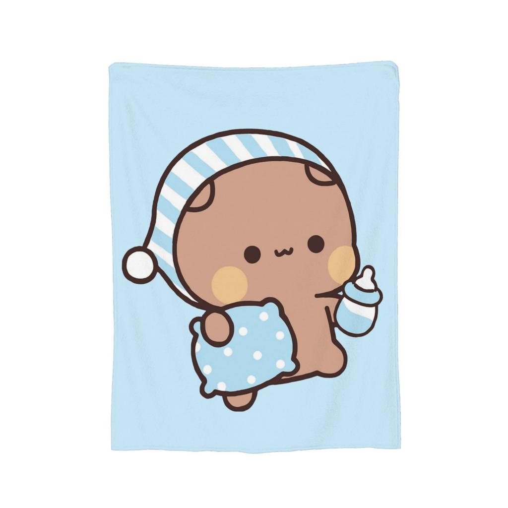 Bubu and Dudu Blanket Velvet Panda And Brownie Bear Couple Warm Throw Blanket for Bedding Couch Bed Rug