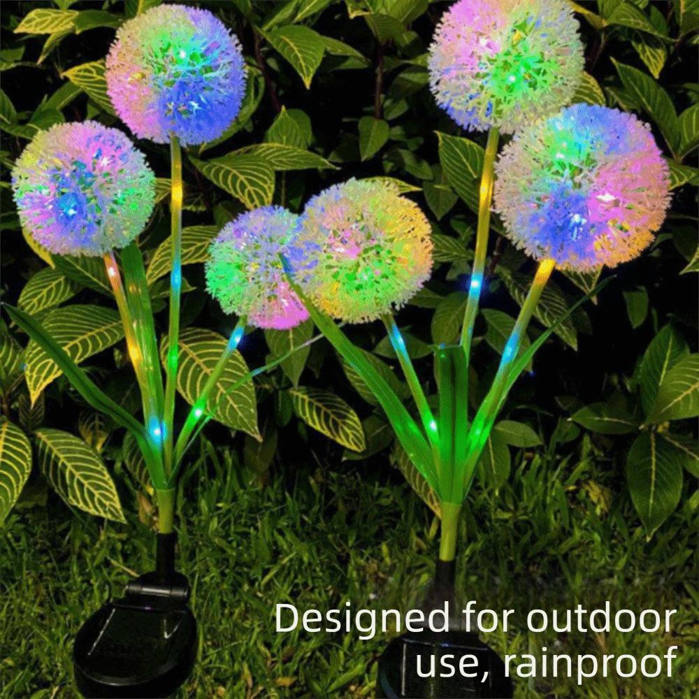 Plastic Stake Solar Onion Ball Lights Waterproof Design Outdoor Lawn Lamp Outdoor Lighting