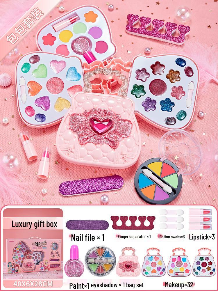 Kids' Makeup Set for Ages 3-6: Genuine Girls' Playhouse Toy with Lipstick 012/013