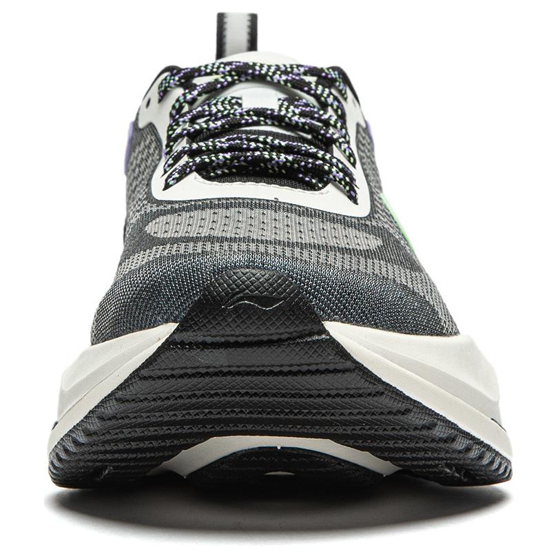 New LiNing Cushioning Wear Resistant Lightweight Rebound Low Top Running Shoes Women's Black White