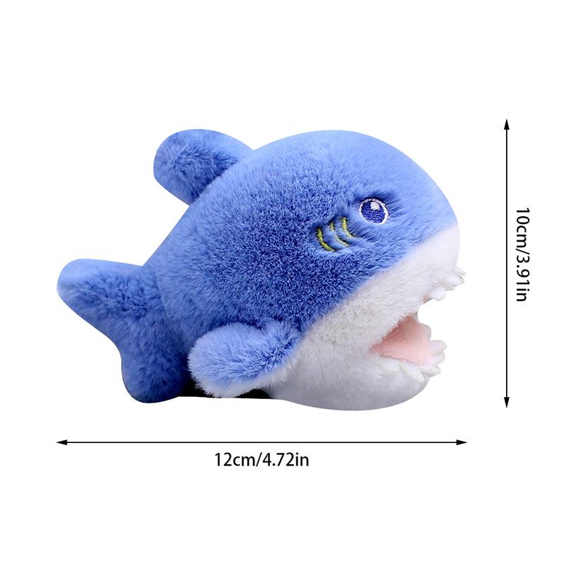 Cute Marine Animals Seal Shark Whale Plush Toy Bag Accessories Keychain Pendant Bag Pendant Children'S Gifts