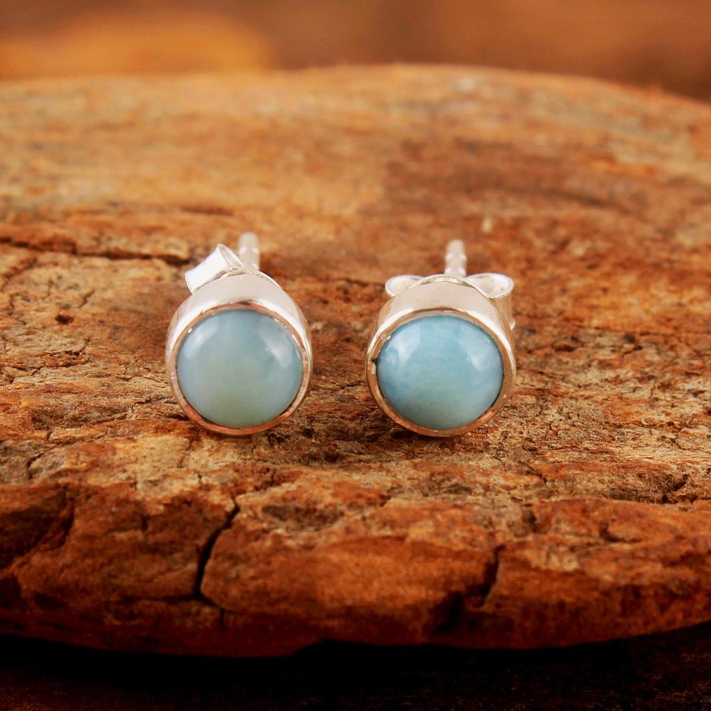 Ametyst Černý Onyx Larimar Granát Měsíční kámen Labra Karneol Stříbrná náušnice 925 Sterling Silver Šperky