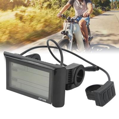 Electric Bike LCD Display Electric Scooter SW900 LCD Display Meter with Waterproof Connector