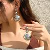 Punk Rock Metal String Beads Detachable Semi-circular Pendant Necklace for Women Exaggerate Neck Chain Jewelry Accessories Gifts