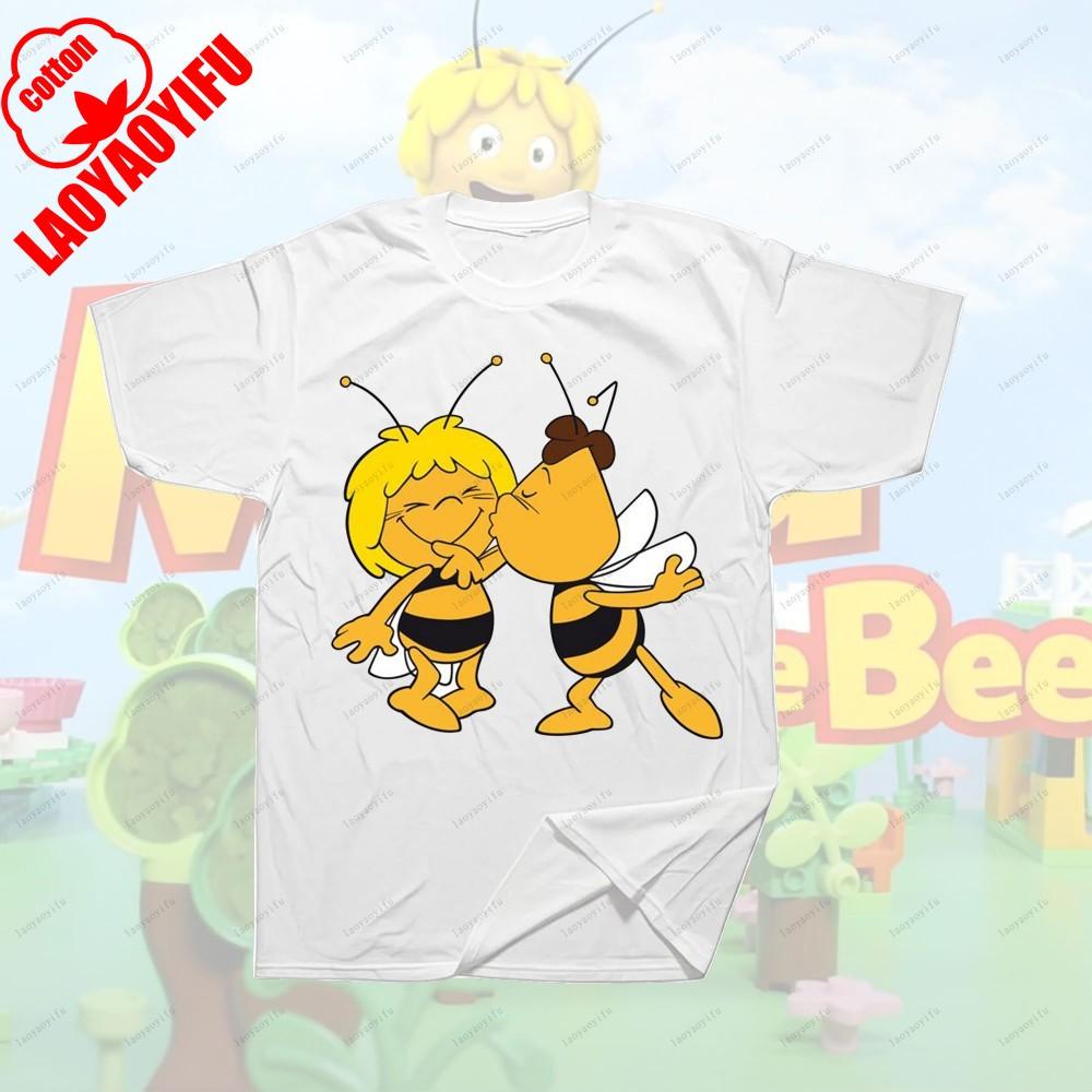 Maya The Bee Movie Cartoon Character T-shirts Cartoons T Shirt for Fitness Training Jogging Outdoor Activities
